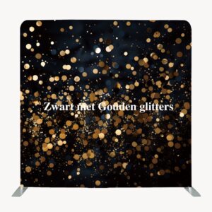 Zwart met Gouden glitters achtergrond