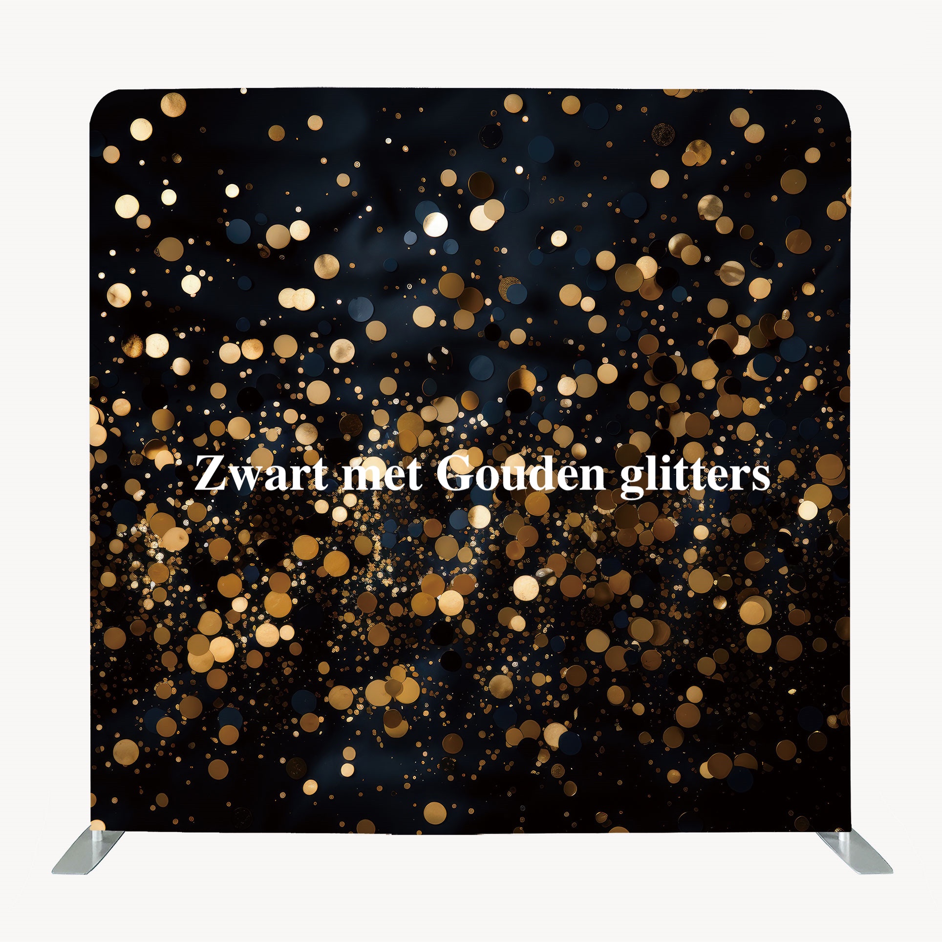 Zwart met Gouden glitters achtergrond